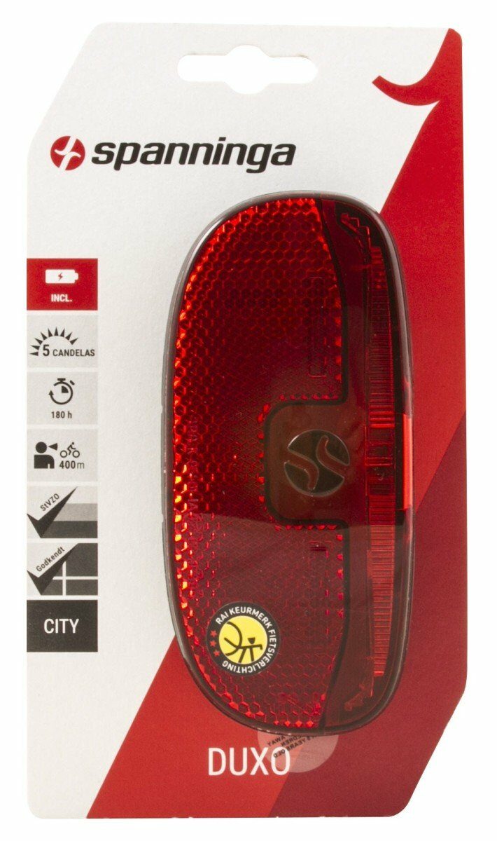 Spanninga ACHTERLICHT SPAN DUXO XB LED BATT 80MM Black - Afbeelding 3