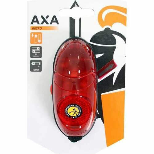 Axa ACHTERLICHT RETRO LED BATT SPATB Zwart - Afbeelding 3