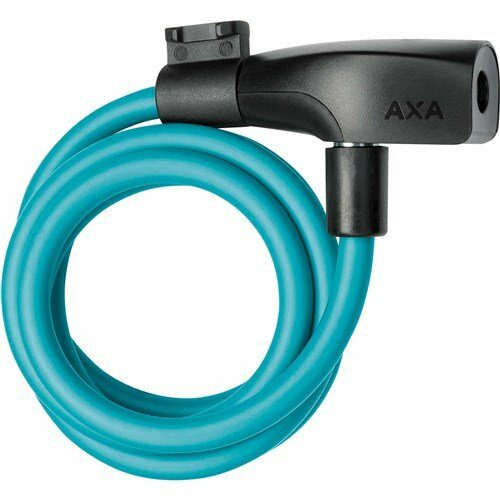 Axa SLOT KABEL RESOLUTE 120X8 M/HOUDER LBL Ice Blue - Afbeelding 3