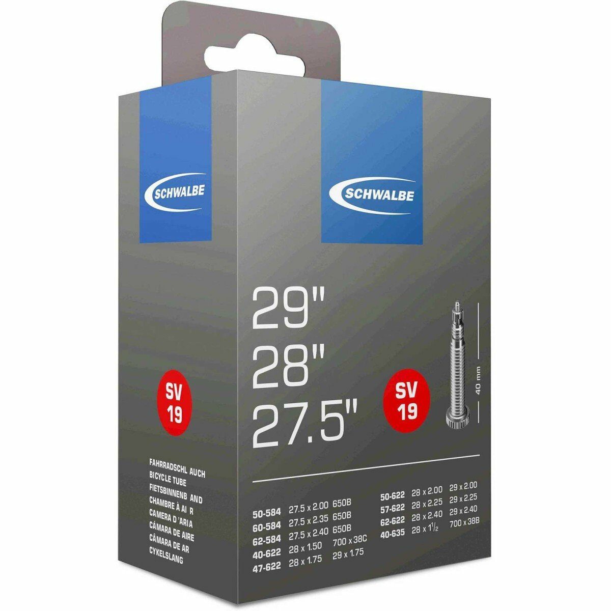 Schwalbe BIB 28X11/2-150-250 SC SV (40) SV19 Zwart - Afbeelding 2