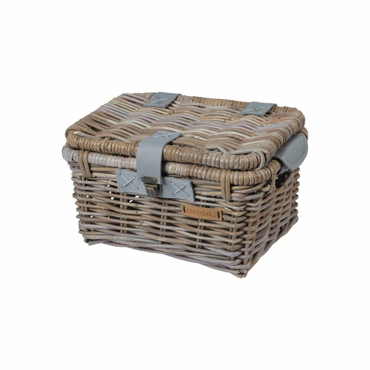 Basil MAND BAS ROTAN DENTON S M/DEKSEL GRIJS Grey