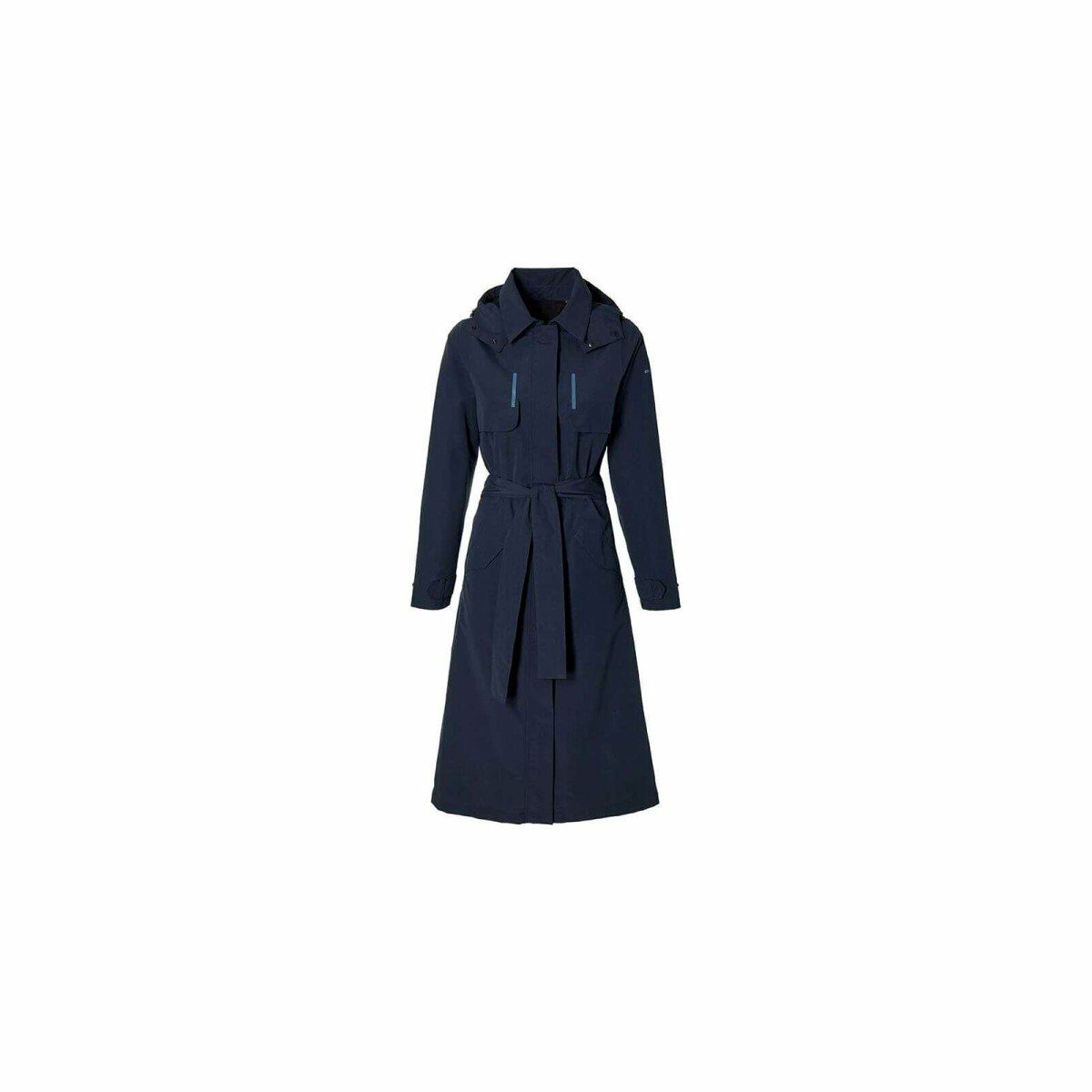 Basil trenchcoat Mosse dames Night Blue