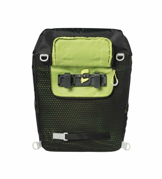 Basil rugtas Miles daypack Black Lime - Afbeelding 3