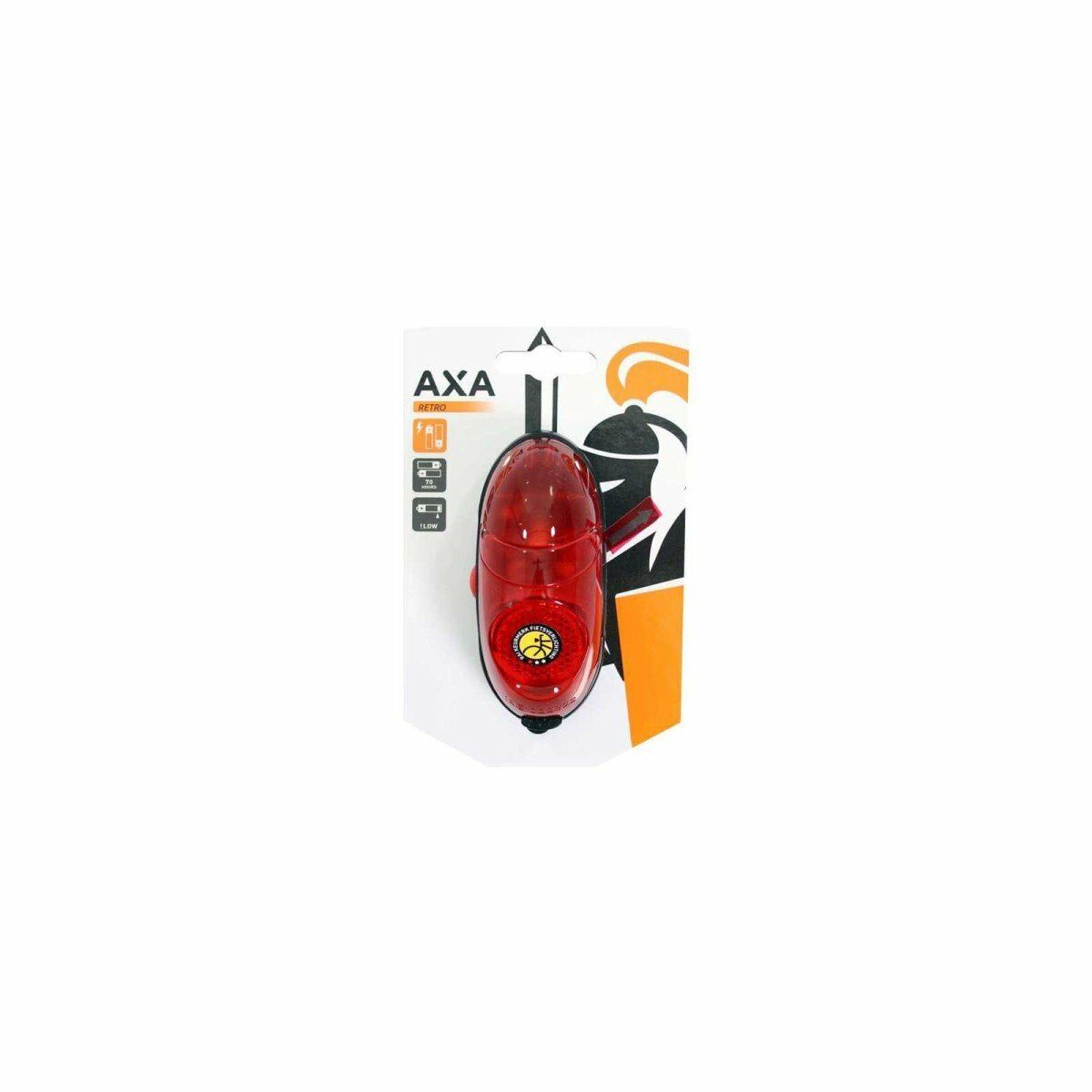 Axa ACHTERLICHT RETRO LED BATT SPATB Zwart