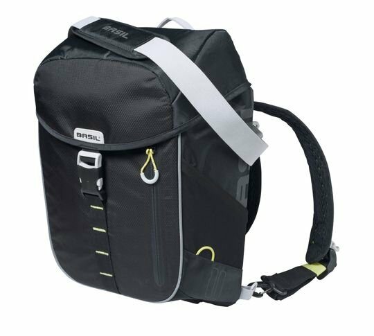 Basil rugtas Miles daypack Black Lime - Afbeelding 6